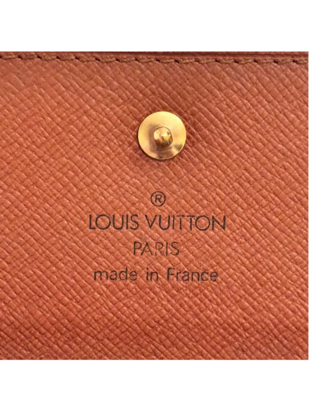 Louis Vuitton Authentic Vintage Brown and Gold Tri-fold Wallet Great Condition